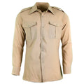 Genuine French army shirt fatigue dead stock chino khaki military poly wool NEW