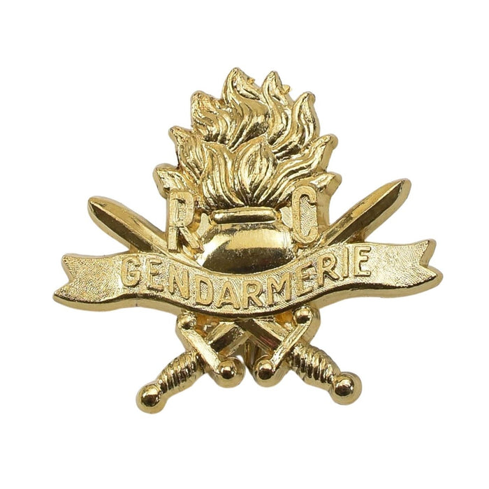 Distintivo di berretto militare francese autentico Insegne con bottoni dorati della gendarmeria NOVITÀ - GoMilitar
