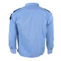 Genuine French Military Police blue cotton long sleeve shirt Gendarme NEW