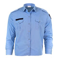 Genuine French Military Police blue cotton long sleeve shirt Gendarme NEW