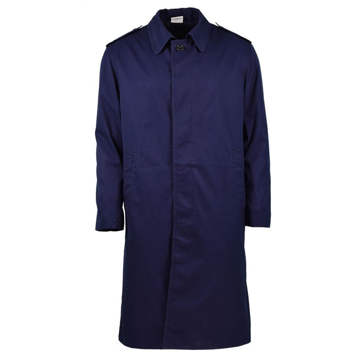 Echter französischer Militär-Regenmantel, Trenchcoat der Armee-Luftwaffe, blau, wasserdicht – GoMilitar