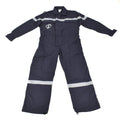 Genuine French navy coverall thermostable marine jumpsuit solid dark blue NEW