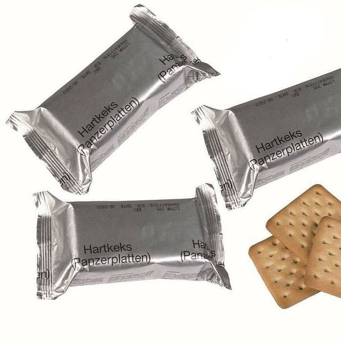 Echtes Survival-Lebensmittelpaket der Bundeswehr, Outdoor-Kekse, 125 g, NATO-MRE-Cracker – GoMilitar