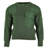 Véritable pull vert des troupes de l'armée allemande, pull militaire BDU, NEUF