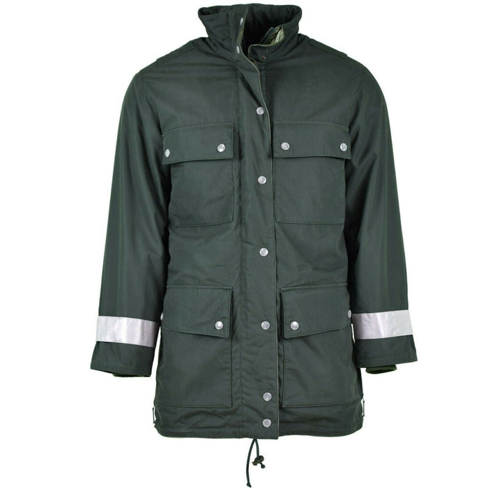 Echte deutsche Polizeijacke GoreTex grün wasserdicht BGS Parka Border Guard - GoMilitar
