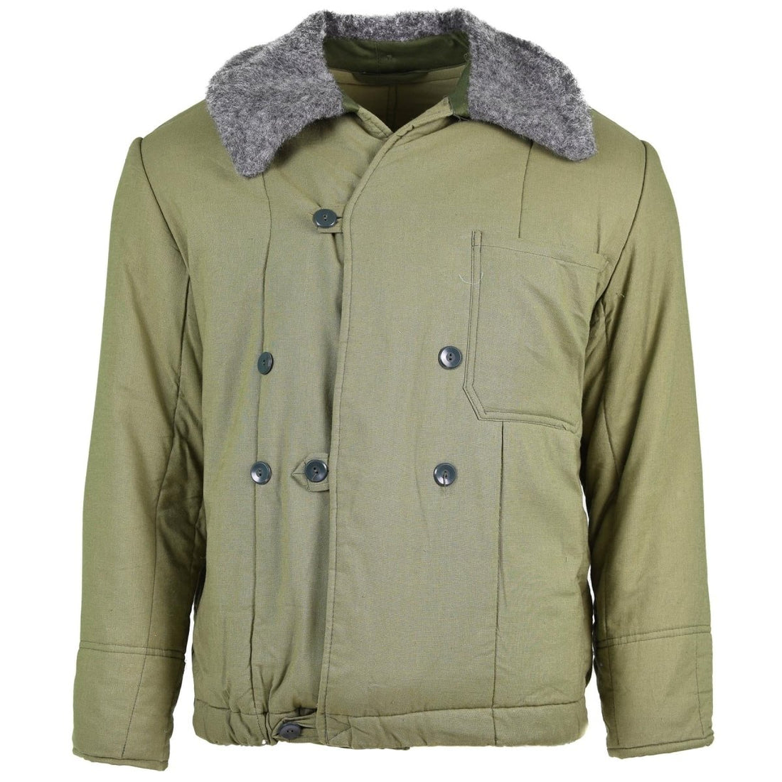 Genuine Hungarian army quilted jacket M65 fur collar Warm winter warm parka NEW