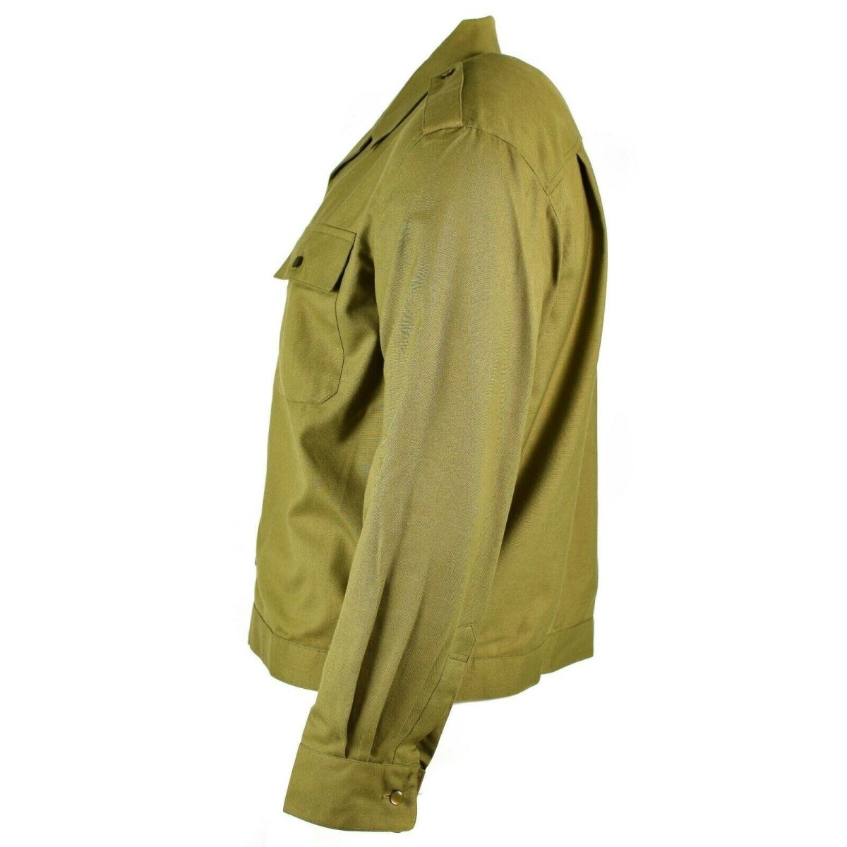 Autentica camicia dell'esercito ungherese kaki ufficiale militare a manica lunga nuova