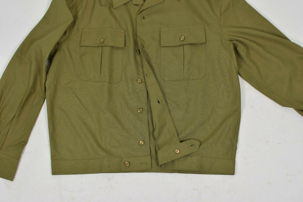Autentica camicia dell'esercito ungherese kaki ufficiale militare a manica lunga nuova