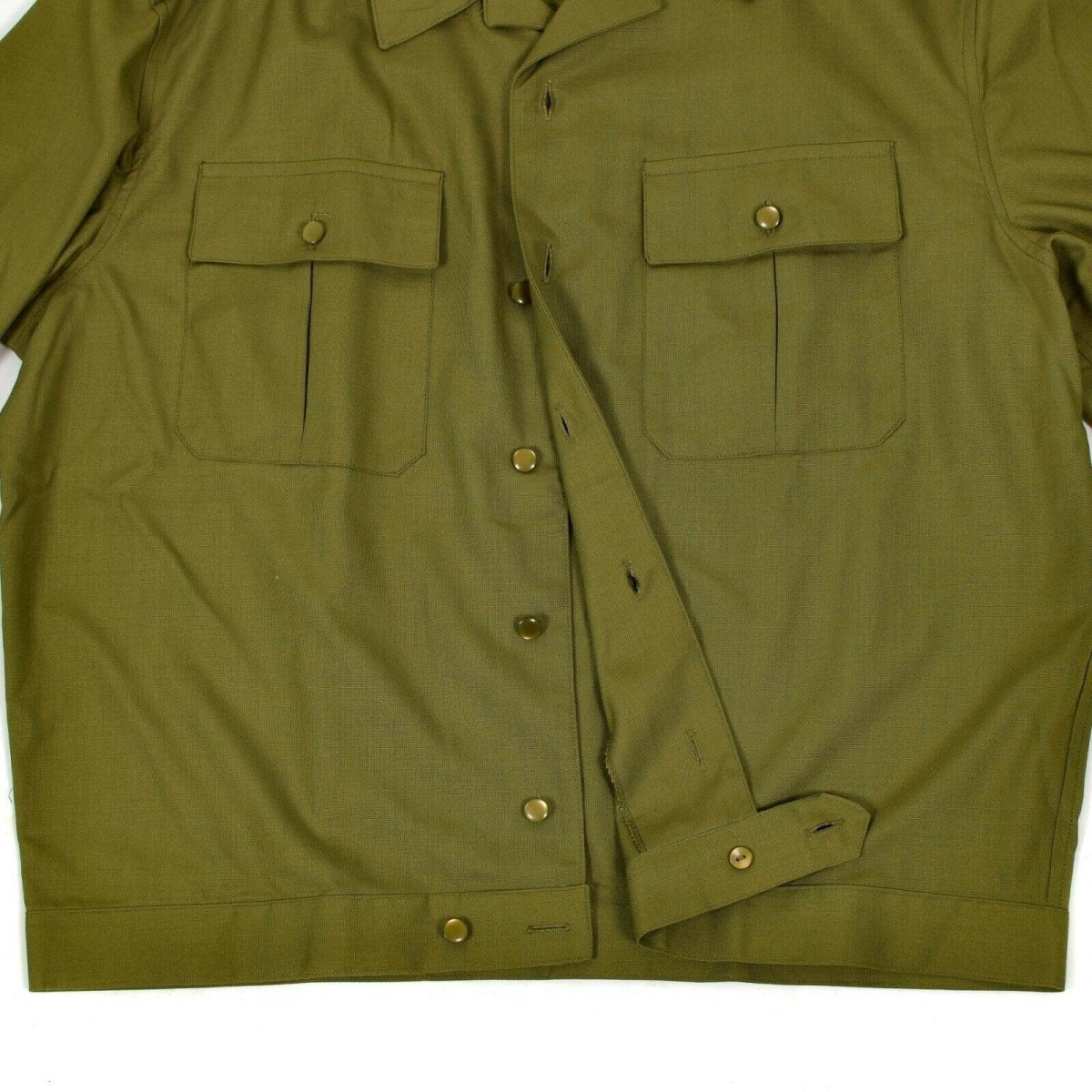 Autentica camicia dell'esercito ungherese kaki ufficiale militare a manica lunga nuova
