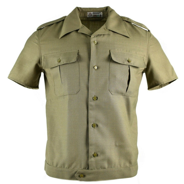 Autentica camicia dell'esercito ungherese Khaki ufficiale manica corta militare ungherese NOVITÀ - GoMilitar