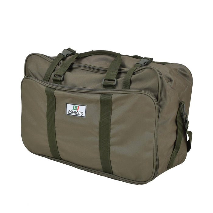 Borsone autentico dell'esercito italiano 60l Cinghie regolabili con logo Esercito Oliva - GoMilitar