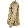 Genuine Italian army shirt fatigue surplus chino khaki military long sleeve NEW