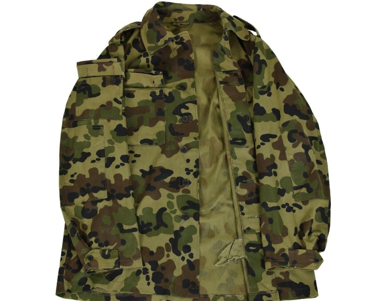 Genuine Romanian army field jacket military BDU M93 camo leaf military combat