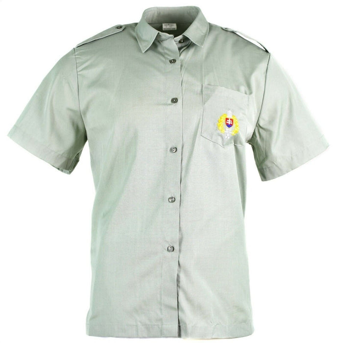 Autentica camicia militare slovacca BDU militare a maniche corte grigia NOVITÀ - GoMilitar