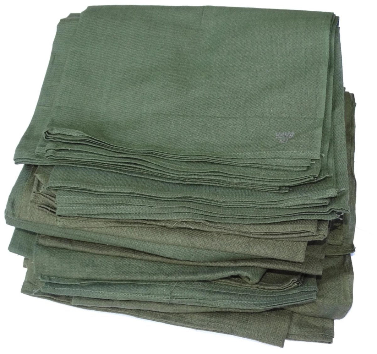 Véritable foulard bandana de l'armée suédoise vert olive léger et respirant 80x80cm