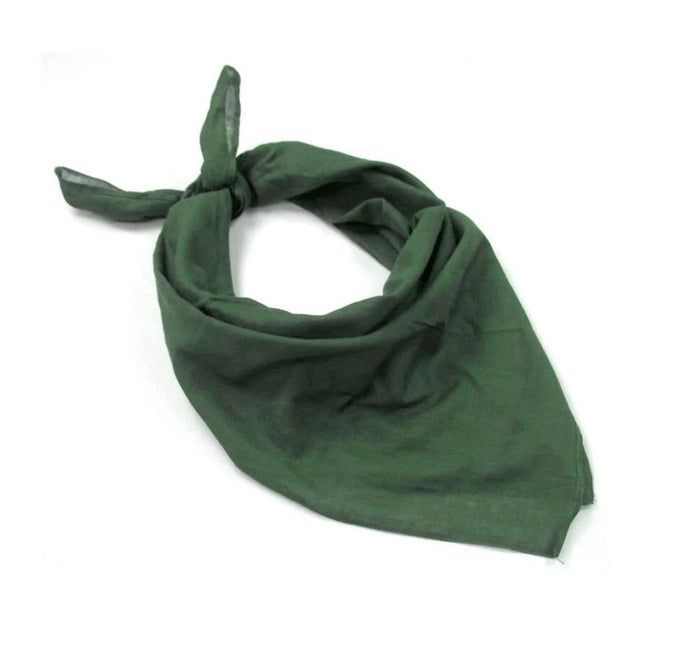 Bandana verde su sfondo bianco