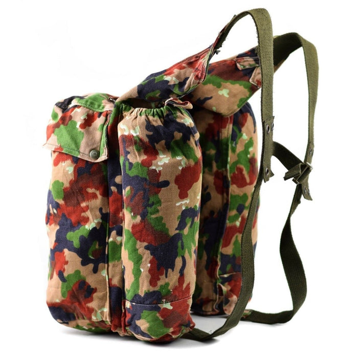 Zaino autentico dell'esercito svizzero Zaino da cecchino Svizzera Alpen Camo con bretelle - GoMilitar