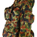 Echte Schweizer Armeejacke M70 Alpenflage Camo Scharfschützen-Kampfparka mit Kapuze