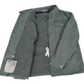 Giacca da lavoro d'esercito svizzero genuino giacca militare in denim grigio surplus vintage