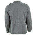 Giacca da lavoro d'esercito svizzero genuino giacca militare in denim grigio surplus vintage
