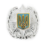 Echtes Hutabzeichen der ukrainischen Polizei, ukrainischer Polizist, Offiziersmütze