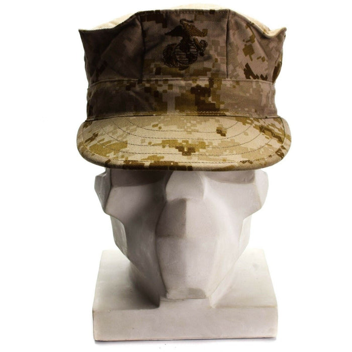 Genuine U.S army garrison cap MARPAT MC DESERT field military hat BDU patrol - GoMilitar