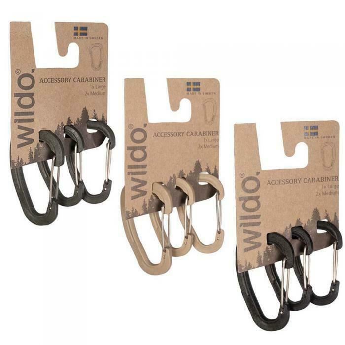Set di moschettoni accessori originali Wildo OD 3 pezzi Clip leggere e robuste - GoMilitar