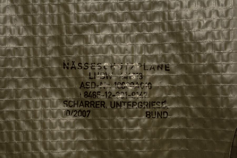 Bâche de protection pour sol de l'armée allemande, bâche militaire imperméable de qualité supérieure, NEUF 