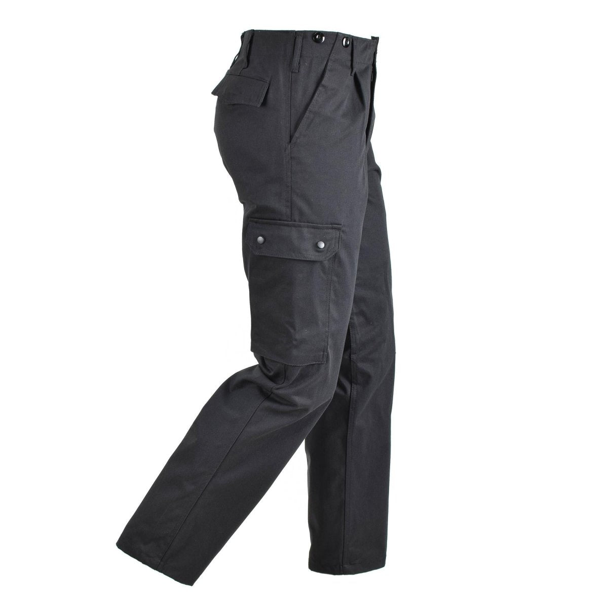 Pantalon cargo BDU de style armée allemande, pantalon classique d'uniforme de combat durable noir