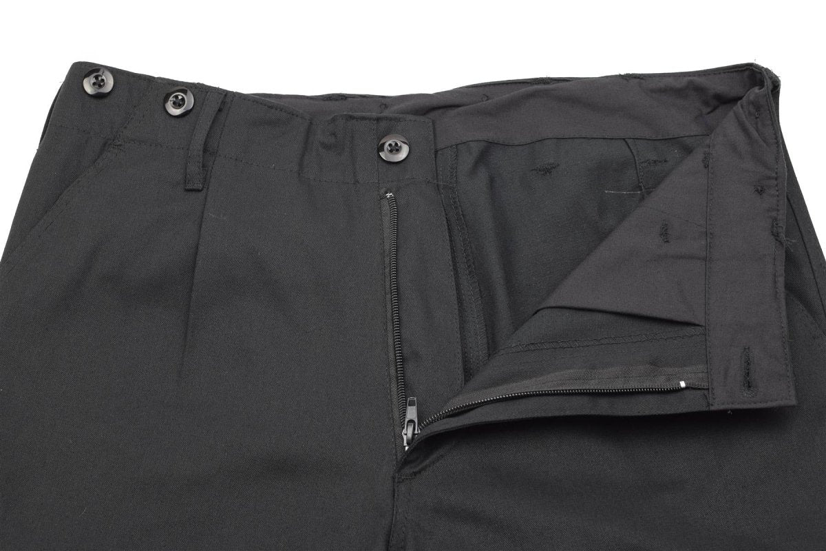 Pantalon cargo BDU de style armée allemande, pantalon classique d'uniforme de combat durable noir