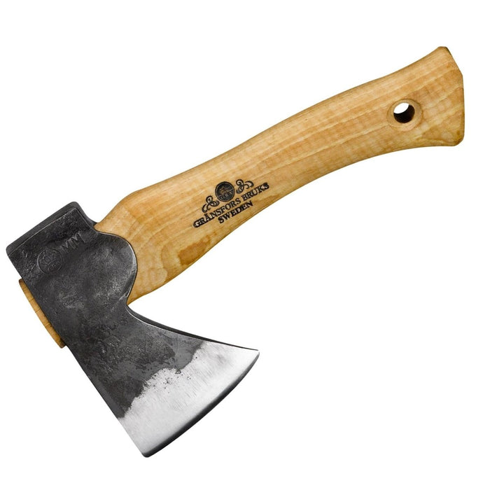 Accetta a mano Gransfors Kubben 413 Accetta in acciaio al carbonio con manico in legno di noce americano - GoMilitar