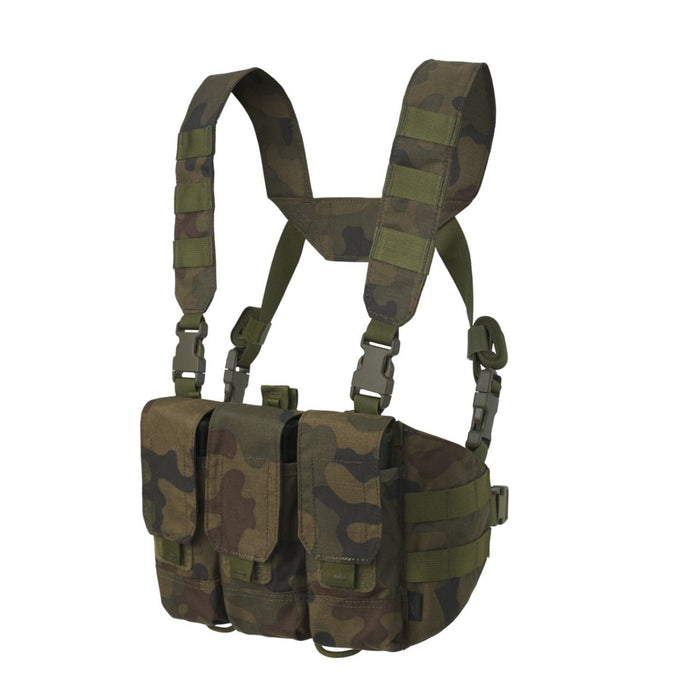 Helikon – Tex Chicom Tactical Chest Rig, verstellbar, Harrnes Woodland Camo – GoMilitar