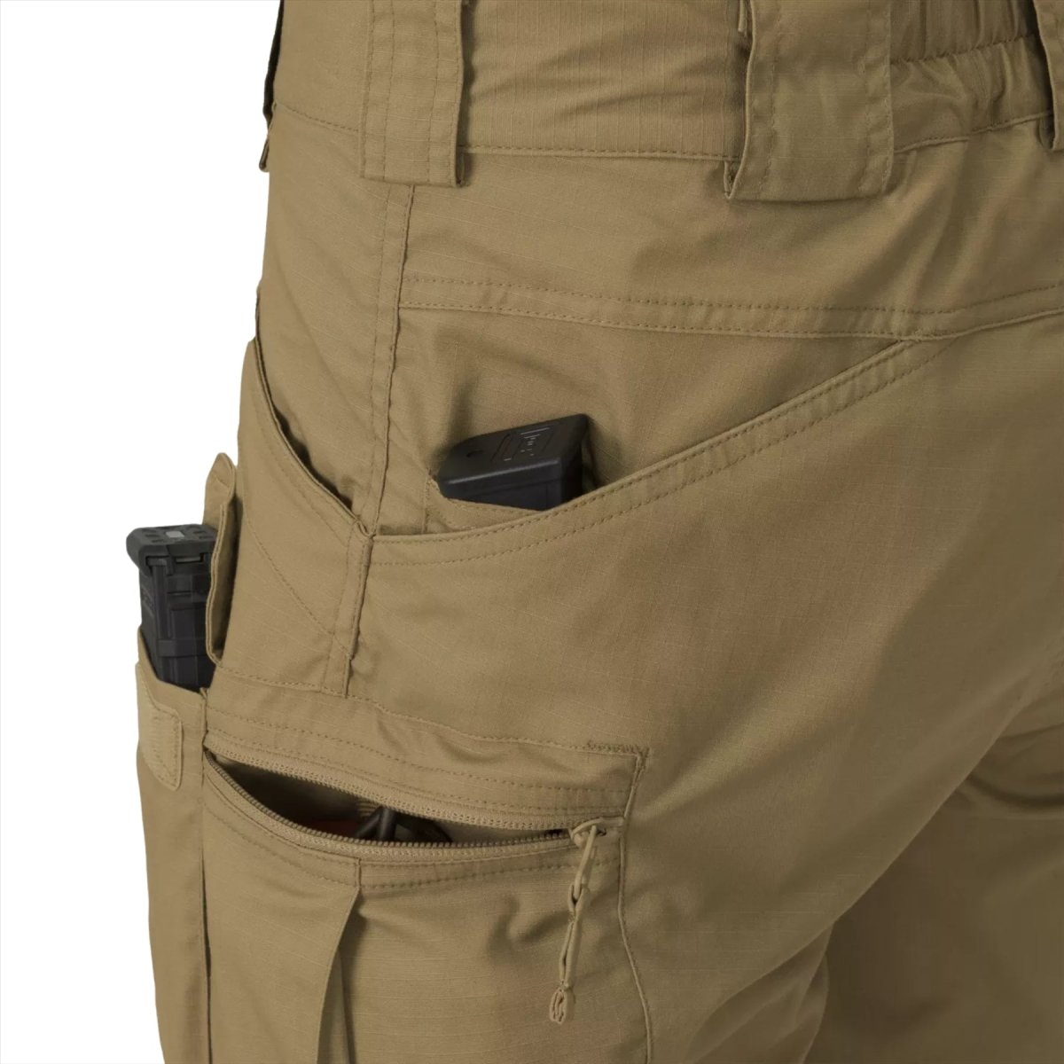 Pantaloncini tattici urbani Helikon-Tex Tasche cargo PolyCotton Ripstop Nero