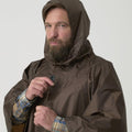 Poncho de pluie tactique imperméable Helikon-Tex modèle US Army camouflage Woodland