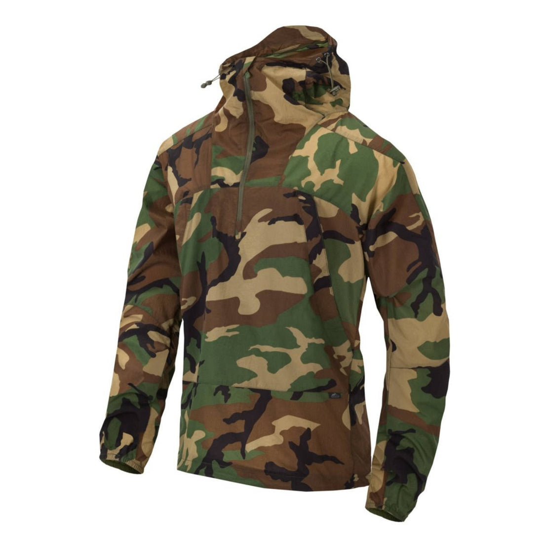 Helikon-Tex WINDRUNNER Anorak Jacket Adjustable Bottom Hood Woodland Camo