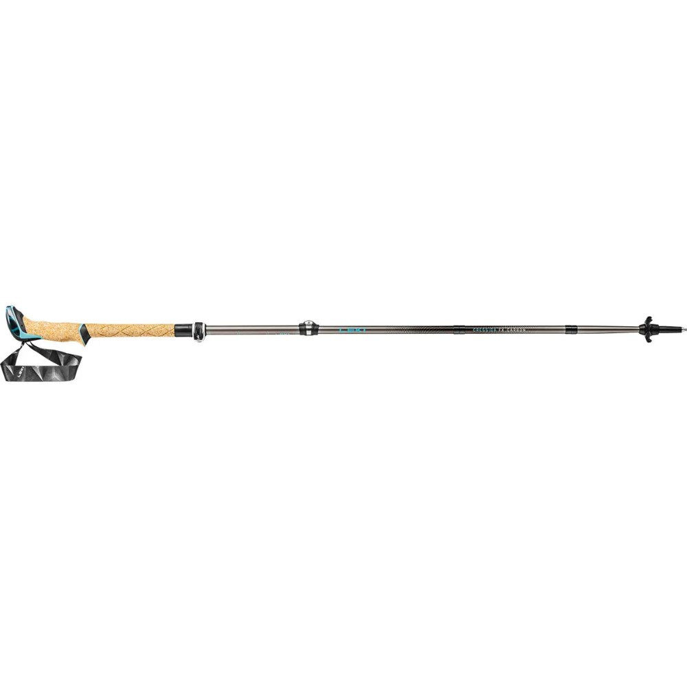 LEKI Cressida FX Carbon-Trekkingstöcke, zusammenklappbares Wanderpaar für Damen, 100–120 cm