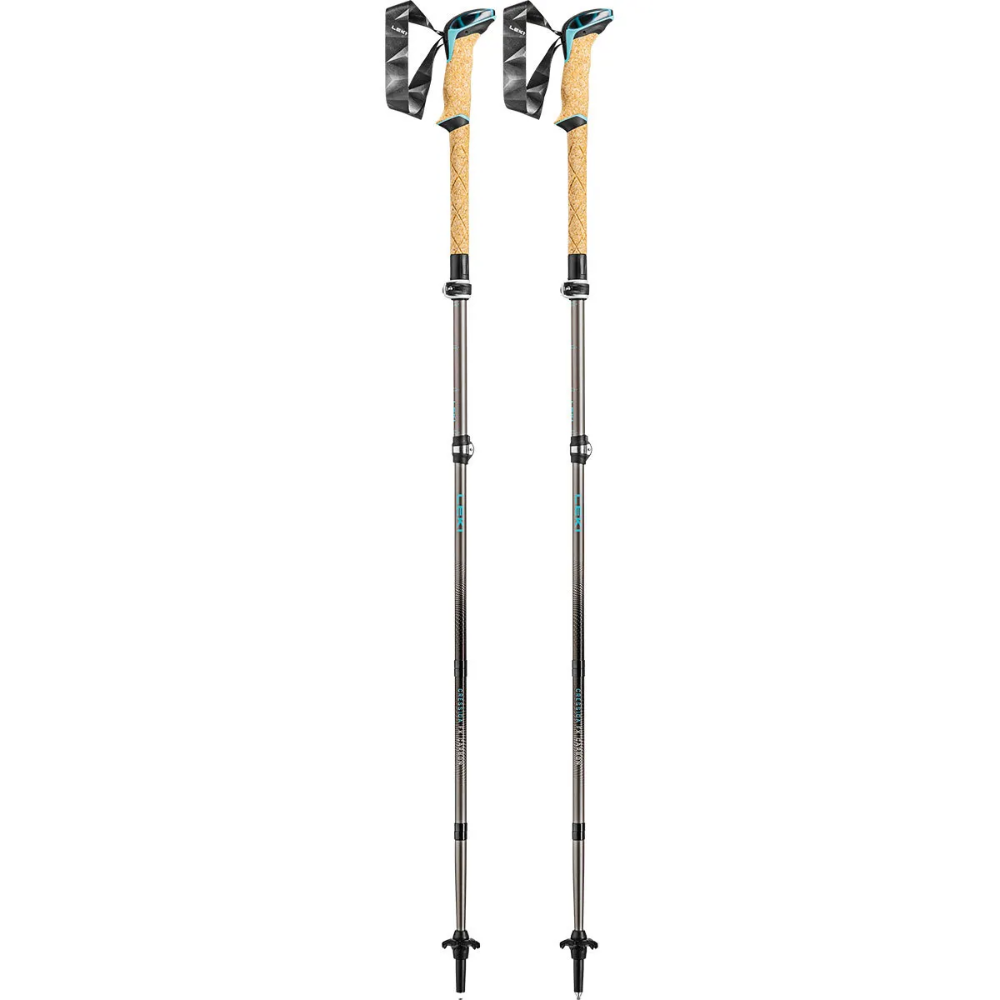 LEKI Cressida FX Carbon-Trekkingstöcke, zusammenklappbares Wanderpaar für Damen, 100–120 cm