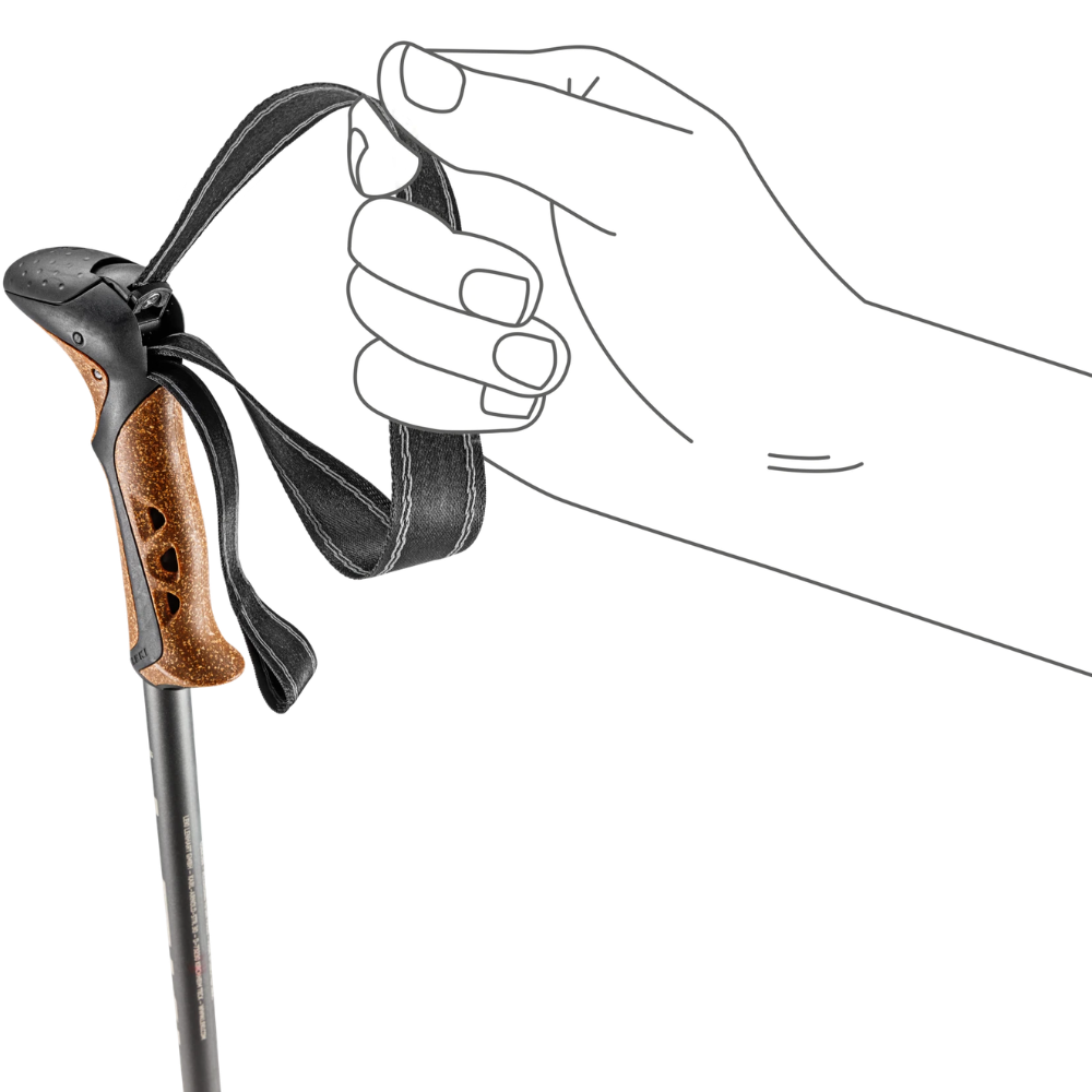 LEKI Khumbu Lite Trekking Poles Pair 100-135cm Adjustable Hiking Lightweight