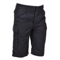 Leo Kohler military personnel bermuda shorts knee-length hiking shorts black