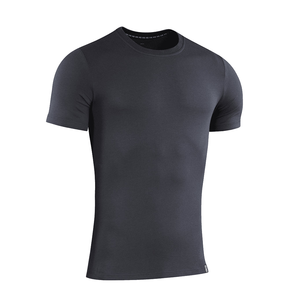 M-TAC 93/7 Sommer-T-Shirt aus leichter Stretch-Baumwolle, kurzärmelig, dunkelgrau