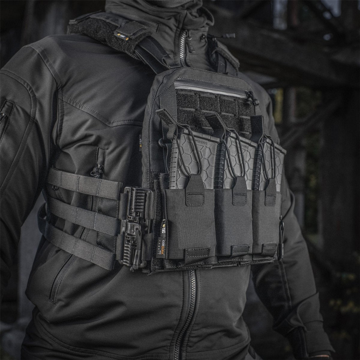 M-TAC Cuirass QRS Tactical Plate Carier Cordura Quick Release System Schwarz
