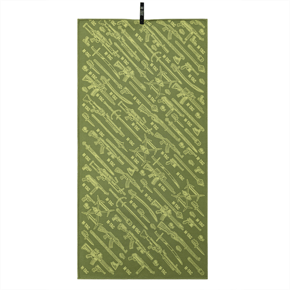 M-TAC Microfiber Towel 150x75cm Quick Dry Outdoor Travel Camping Green