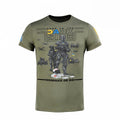 M-TAC Military style classic T-Shirt short sleeve underwear Ukrainian flag Olive