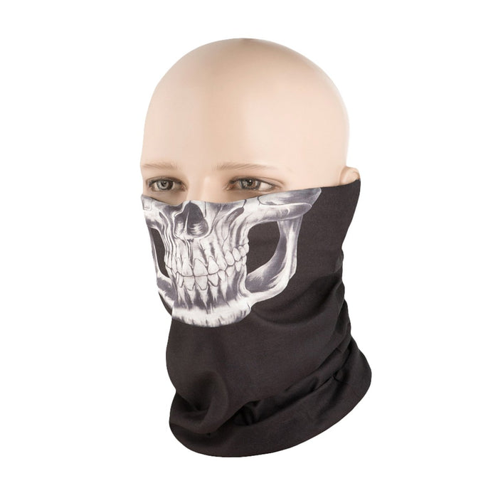 M - TAC Reaper Skull Neck Ghetta Bandana multifunzionale leggera Nera - GoMilitar