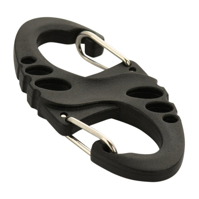 M - TAC S - Gancio Moschettone tattico Gancio per clip per attrezzi leggero e pratico Nero - GoMilitar