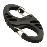 Moschettone tattico M-TAC S-Hook Gancio per clip per attrezzi leggero e leggero nero