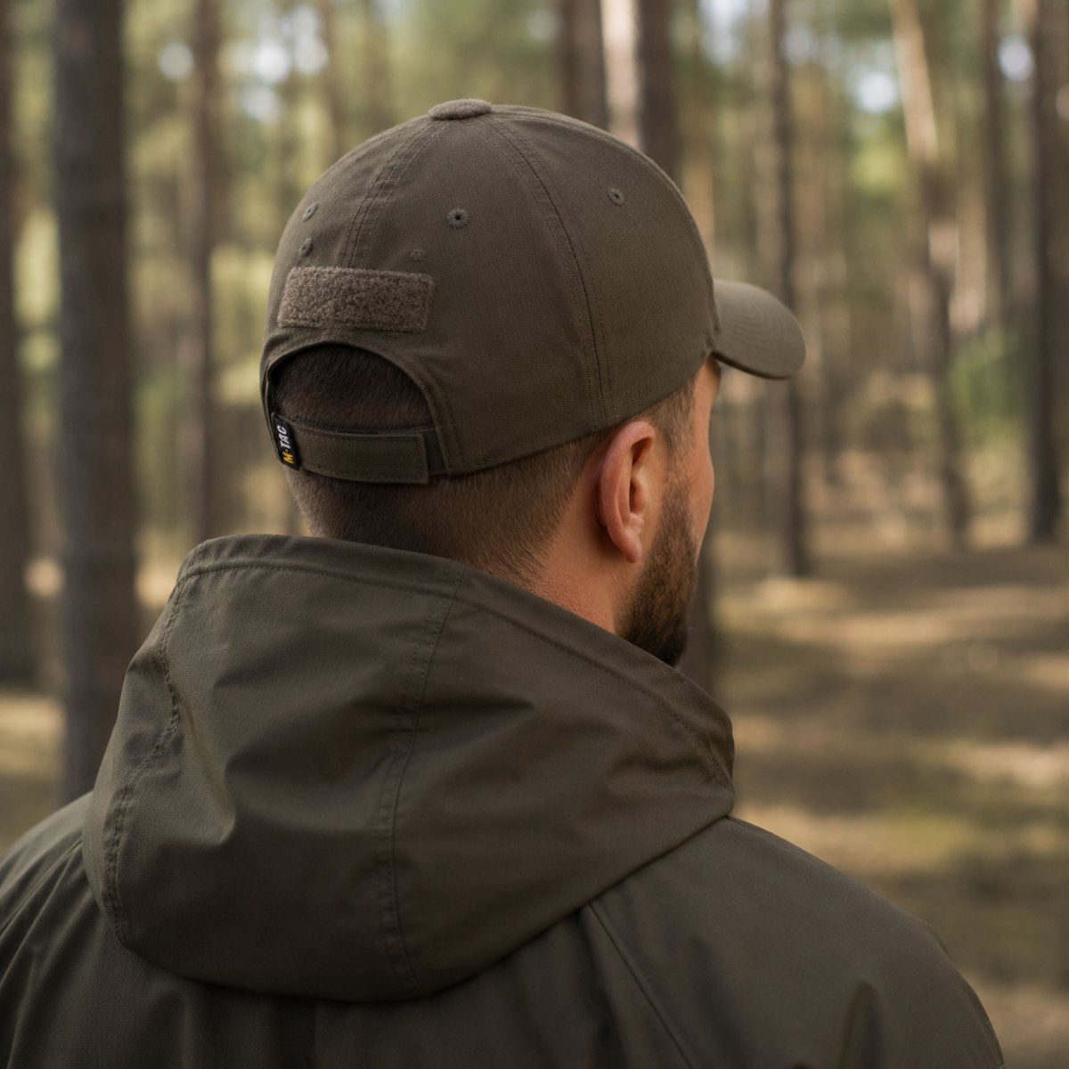 M-Tac Taktische Baseballkappe, flexible Passform, Ripstop-Klettverschluss, dunkles Olivgrün, L/XL
