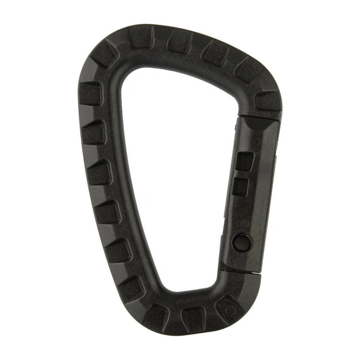 M - Moschettone tattico TAC Gancio porta attrezzi leggero in plastica ABS nera - GoMilitar