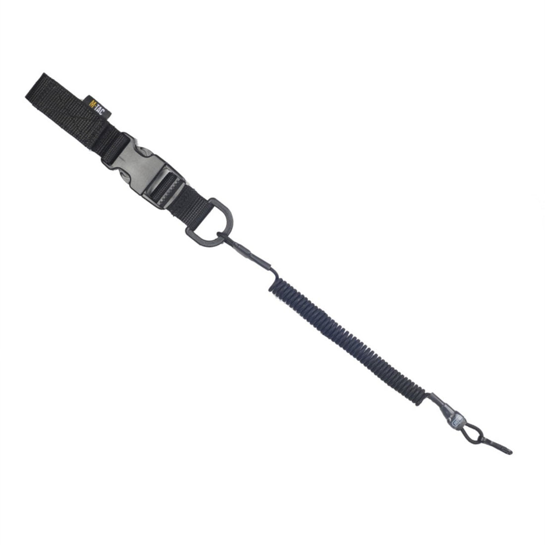 M-TAC Cavo di sicurezza tattico Lite Carbine Lanyard Retention D-Ring Fastex Nero