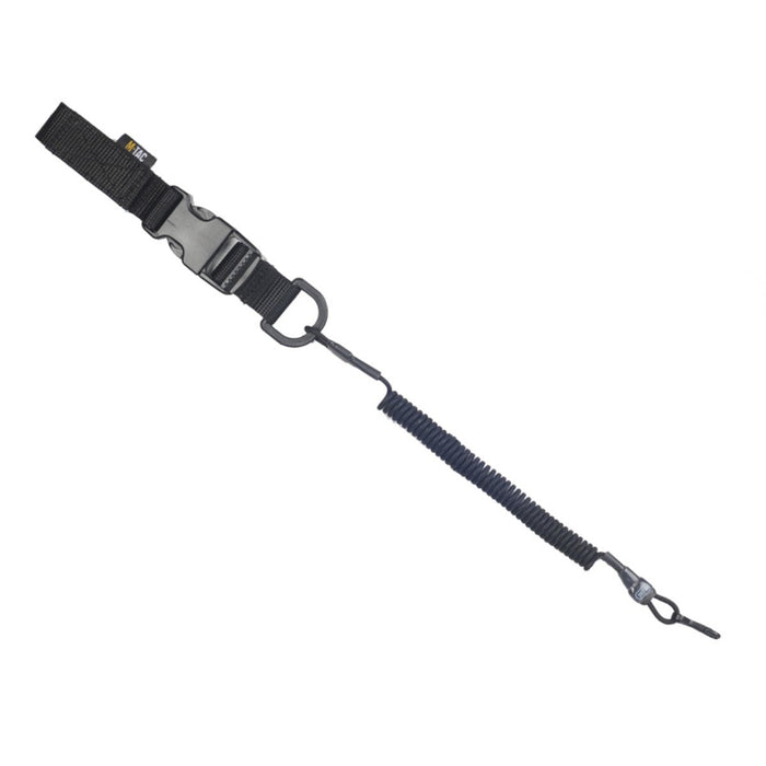M - Cavo di sicurezza tattico TAC Lite per cordino per carabina D - Anello Fastex nero - GoMilitar